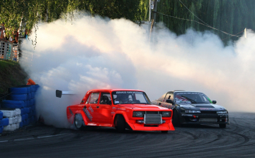 Béres Szabolcs a Gpforticket Kiss The Wall Retro Drift Kupáról